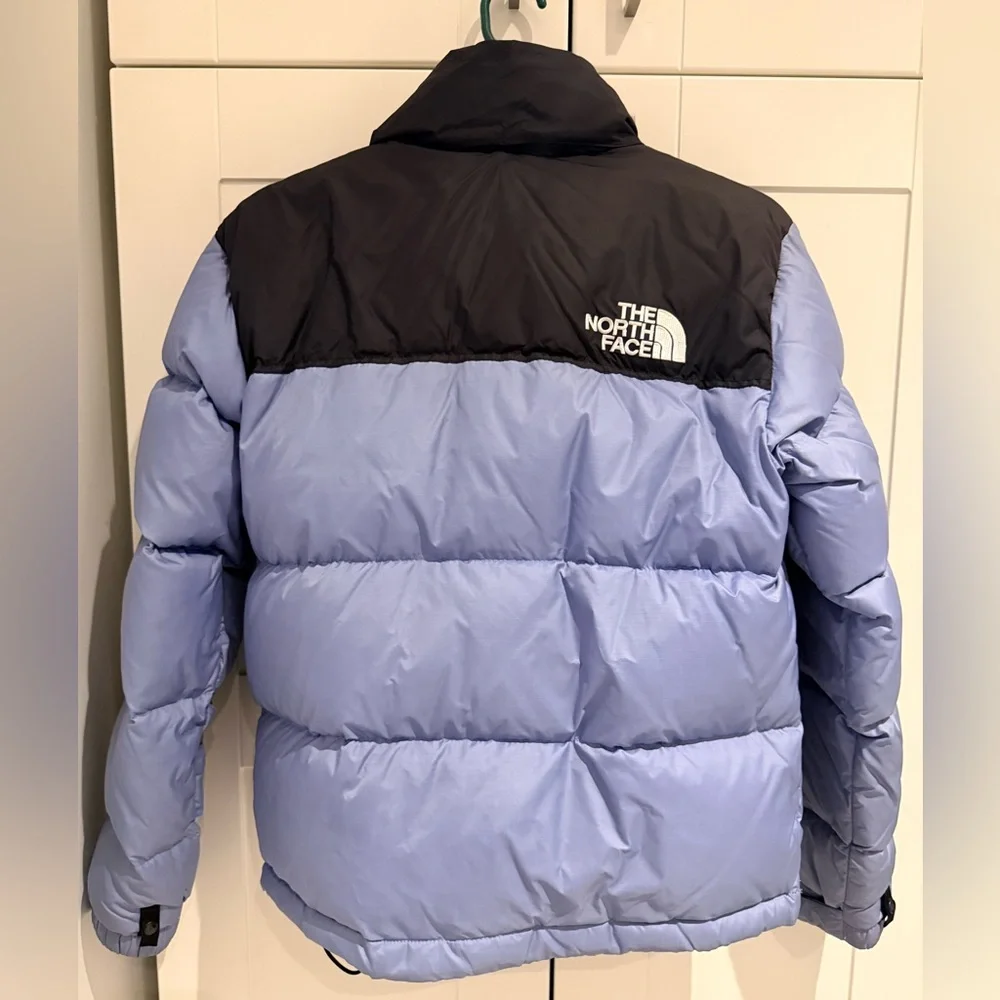 The North Face Black and Blue Retro Nuptse Down Jacket - Picture 2 of 4